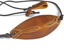 Leather Shepherd Sling Handmade Paracord Shepherds Old-Fashioned Slingshot Te... picture