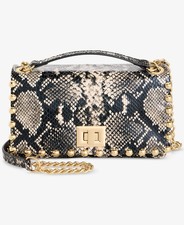 $80. I.n.c. International Concepts Ajae Mini Studded Crossbody Snake Greyscale picture