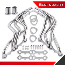 Long Exhaust Headers Suit Chevy GMC Small Block Truck V8 1973-1985 Stainless picture
