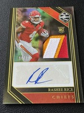 RASHEE RICE ROOKIE RPA /29 2023 PANINI ONE RC AU MEM KANSAS CITY CHIEFS picture