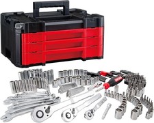 CRAFTSMAN 230 Pcs Mechanics Tool Set SAE Metric 1/4 3/8 1/2 Drive Ratchet Wrench picture