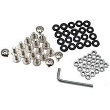 Plastic Body Fender Set of 20 - Bolt, Washer, Nut 6mm M6X16 50cc 70cc 90cc 110cc picture