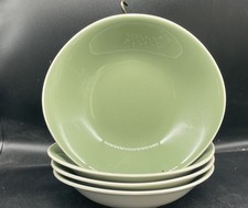 4 Harker Harkerware Sage Green Ivy Wreath Coupe Soup Bowls picture