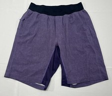Lululemon Athletica TECH Athletic Shorts Men's Medium (28x9.5”) Purple Logo picture