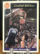 1991 Front Row Promo Dikembe Mutombo Limited Edition ROOKIE Georgetown Hoyas #7 picture