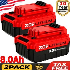 2PACK 20 Volt 8.0Ah Lithium-ion Battery for Porter Cable 20V MAX PCC685L PCC680L picture