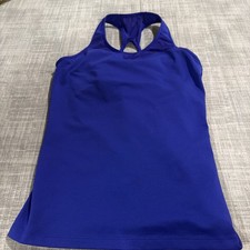 Athleta Purple Blue Spiral Support Athletic Tank Top picture