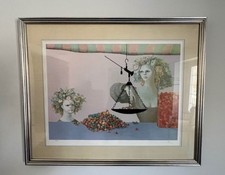 STUNNING Leonor Fini La Balance Signed & Numbered Lithograph Framed & Matted picture
