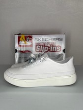 Skechers Shoes Womens 8.5 White GOwalk Commuter Berlin Arch Fit Slip-Ins NEW picture