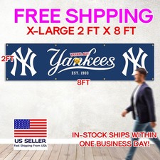 New York Yankees 2x8 ft Flag Banner Man Cave Wall Decor Banner  picture