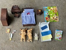 Vintage Calico Critters Master Bedroom Set 5039 W/ Buckley DEER adults & extras picture