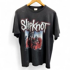 Vintage Slipknot 2000 Barcode Blue Grape Graphic T-Shirt XL picture