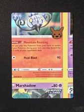 NFC Chandelure Marshadow Trick Or Trade Miscut Error Holo Stamped Pokemon NM picture