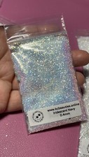 Iridescent White Navy 0.4MM Fine Glitter for nail acrylic gel craft US Seller 5g picture