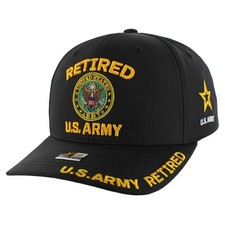 Retired Army Veteran Hat Men Official Licensed Adjustable Cap picture