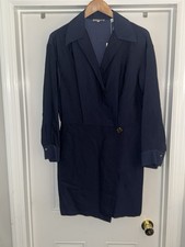 Vince NWT Navy Wrap Blazer Dress Size 6 Italian Fabric MSRP $395 picture