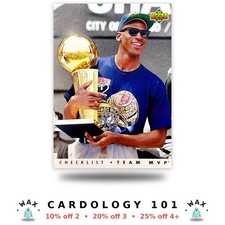 Michael Jordan 1992-93 Upper Deck Team MVP Checklist #TM1 CHI picture