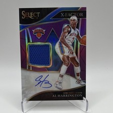 Select X-Factor Memorabilia Autograph Al Harrington Purple Prizm Knicks /99 picture