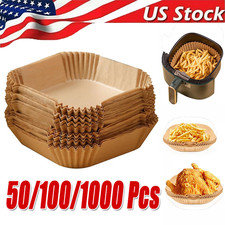 New Air Fryer Disposable Paper Liner Non-stick Baking Oil-proof Liners Square picture