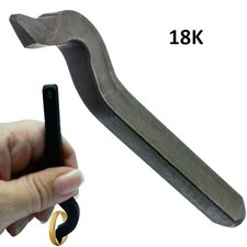 Gold Marking Stamp 18K Bent Ring Stamp Punch 18 Karat Jewelry Making picture