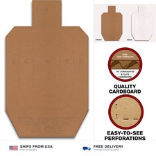 Official USPSA/IPSC Cardboard Targets, Competition Torso, Silhouette Shooting... picture