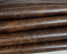 Vintage Premium Distressed Naturally Milled Italian Leather Full Cowhide 37+Sqft picture