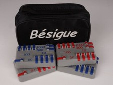 Kit of 4 Besigue Markers and 1 Besigue Bag. ***  *** picture