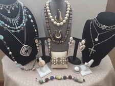 Vintage To Now Mixed Rhinestone, Faux Pearl, Crystal, Art Glass Lot picture