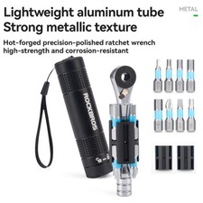 ROCKBROS Bike Two-way Ratchet Wrench Tool Set Multifunction with 8Magnetic Bits picture