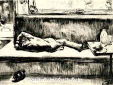 Desolate Absinthe Drinker 8.5x11