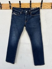 Diesel  mens dark blue 00S0PR RE020 Safado-X  straight fit denim jeans 32 X 30 picture