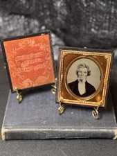 1/6th Plate Ruby Ambrotype, Identified Georgia Photographer, Full Separated Case picture