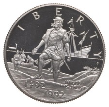 1992-S Proof Columbus Commemorative Half Dollar Clad 50c Coin Collectible Gem picture