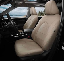 FEINEPRO Custom Leather Seat Covers Toyota Highlander 2020-2026 7 Seat Beige picture
