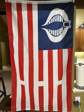 GIANT 5FT SNAKE EYES STORM SHADOW FLAG GI JOE REAL AMERICAN HERO COBRA COMMANDER picture