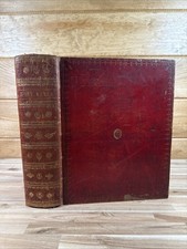 1795 HOLY BIBLE leather MASSIVE rare SUPERB ENGRAVINGS antique SCATCHERD/WALKER picture