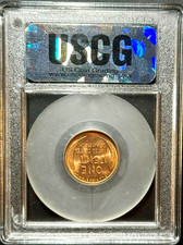 1955-D LINCOLN PENNY ONE CENT USCG GRADED MS67+ RD UNCIRCULATED COIN (#24-6693) picture