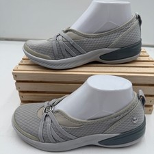 Bzees Niche Slip-On Shoes Grey Mesh Comfort Walking Sneakers Womens 7M picture