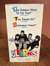 Clerks (1994) VHS 1995 Miramax First Print Kevin Smith Jay Silent Bob Cult picture