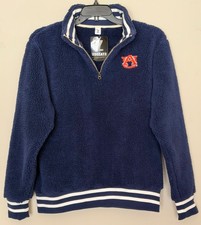 NEW Auburn Tigers Jacket AU Size Men’s Small or Unisex Quarter Zip Blue Color picture