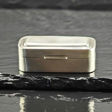 Vintage Italian 800 Silver Pill Box Sterling MISC0410 picture