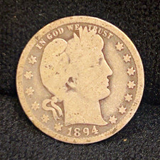 1894-O  Barber Quarter 25C Business Strike 90% Silver  picture