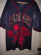 Vintage 2002 Original Marvel Spiderman Jersey Size XL GREAT CONDITION Mens Shirt picture