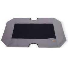 K&H Outdoor Elevated Dog Bed Pet Cot X-Large 50 X 32 Inches, Gray/Black Mesh picture
