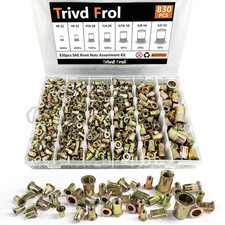 Trivd Frol 830PCS SAE Rivet Nut Tool Kit, 6-32 to 1/2-13 picture
