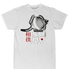 Hawaii Sumo Cat Funny Unisex T Shirt S-5XL picture