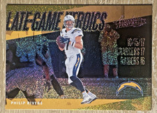 2018 Panini Absolute- PHILIP RIVERS -Late Game Heroics - Gold Spectrum- Chargers picture