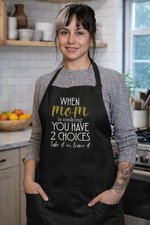 Funny Mom Cooking Apron Adjustable Chef Gift Kitchen Humor With Pockets BBQ picture