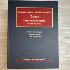Foundation Press Prosser Wade Schwartz's Torts Cases 14th Ed Hardcover picture