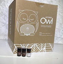 doTERRA Owl Diffuser NEW SEALED + 3 Essential Oil Samples: Defense Lavender Pine picture